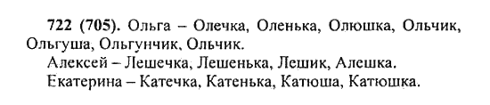 Русский язык, 5 класс, Разумовская, Львова, Капинос, 2013 - 2014 - 2015, задание: 722 (705)