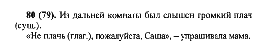 Русский язык, 5 класс, Разумовская, Львова, Капинос, 2013 - 2014 - 2015, задание: 80 (79)
