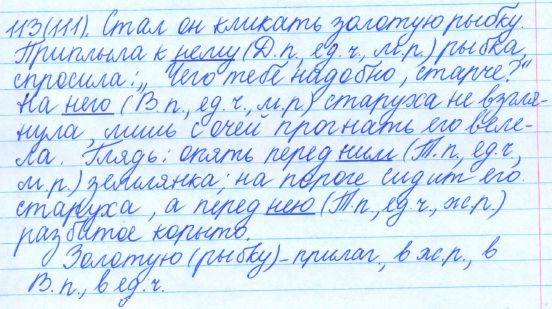 Русский язык, 5 класс, Баранов, Ладыженская, 2012 / 2015, задание: 113 (111)