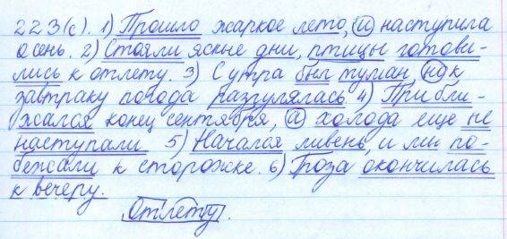 Русский язык, 5 класс, Баранов, Ладыженская, 2012 / 2015, задание: 223 (с)