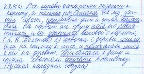 Русский язык, 5 класс, Баранов, Ладыженская, 2012 / 2015, задание: 229 (с)