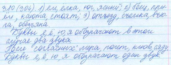 Русский язык, 5 класс, Баранов, Ладыженская, 2012 / 2015, задание: 310 (304)