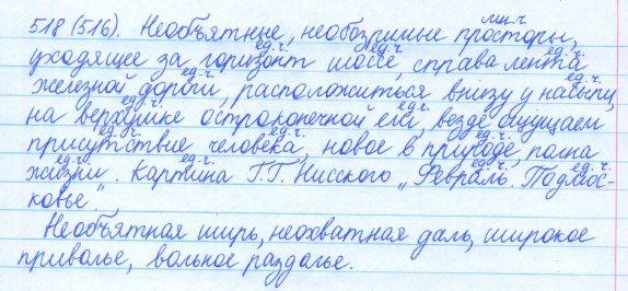 Русский язык, 5 класс, Баранов, Ладыженская, 2012 / 2015, задание: 518 (516)