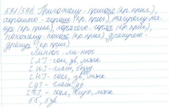 Русский язык, 5 класс, Баранов, Ладыженская, 2012 / 2015, задание: 591 (591)
