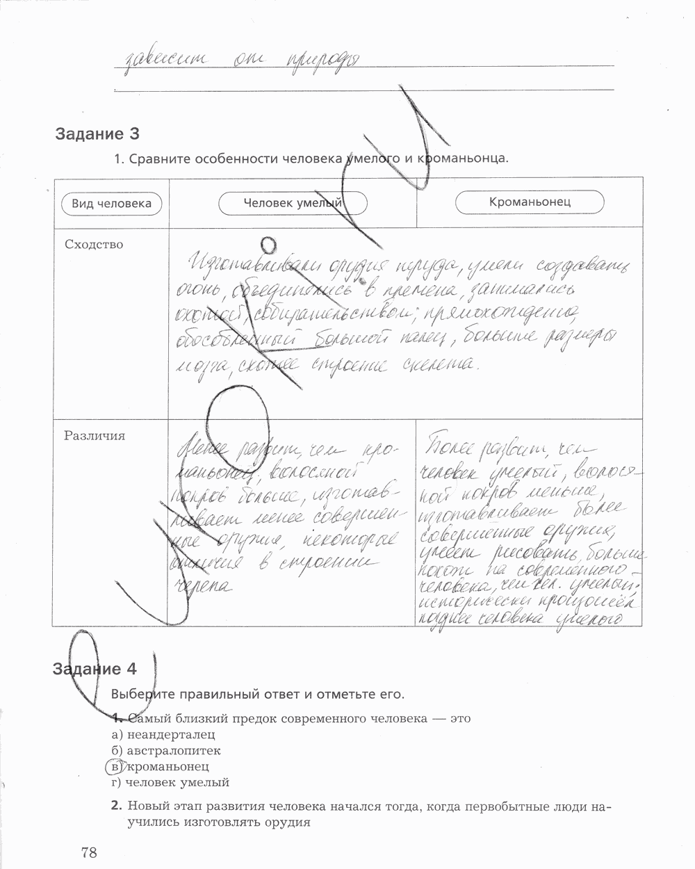 Рабочая тетрадь, 5 класс, Корнилова О.А., Николаев И.В., 2010 - 2015, задание: стр. 79
