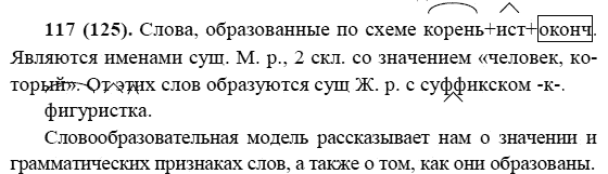 Русский язык, 6 класс, М.М. Разумовская, 2009 - 2011, задача: 117(125)