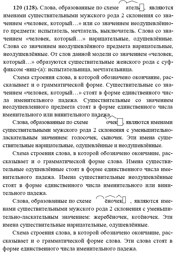 Русский язык, 6 класс, М.М. Разумовская, 2009 - 2011, задача: 120(128)