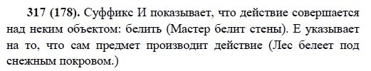Русский язык, 6 класс, М.М. Разумовская, 2009 - 2011, задача: 317(178)