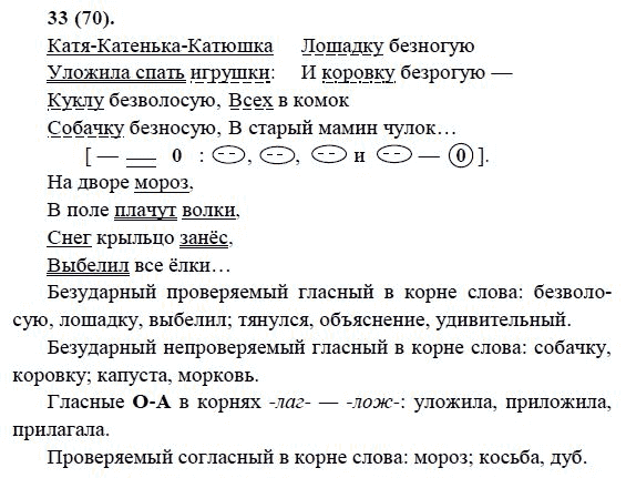 Русский язык, 6 класс, М.М. Разумовская, 2009 - 2011, задача: 33(70)