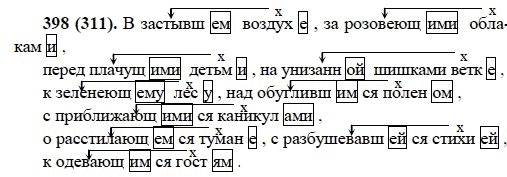 Русский язык, 6 класс, М.М. Разумовская, 2009 - 2011, задача: 398(311)