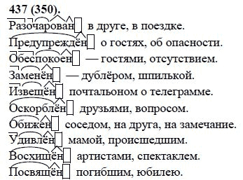 Русский язык, 6 класс, М.М. Разумовская, 2009 - 2011, задача: 437(350)