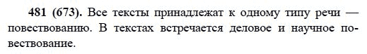Русский язык, 6 класс, М.М. Разумовская, 2009 - 2011, задача: 481(673)