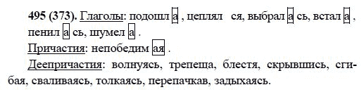 Русский язык, 6 класс, М.М. Разумовская, 2009 - 2011, задача: 495(373)