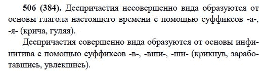 Русский язык, 6 класс, М.М. Разумовская, 2009 - 2011, задача: 506(384)