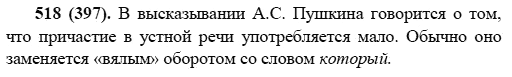 Русский язык, 6 класс, М.М. Разумовская, 2009 - 2011, задача: 518(397)