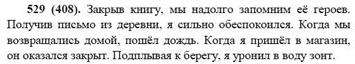 Русский язык, 6 класс, М.М. Разумовская, 2009 - 2011, задача: 529(408)