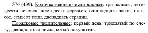 Русский язык, 6 класс, М.М. Разумовская, 2009 - 2011, задача: 576(439)