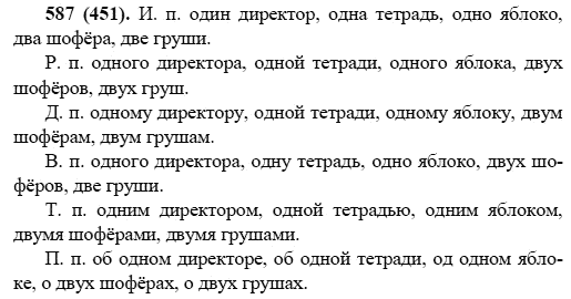 Русский язык, 6 класс, М.М. Разумовская, 2009 - 2011, задача: 587(451)