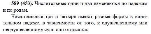 Русский язык, 6 класс, М.М. Разумовская, 2009 - 2011, задача: 589(453)