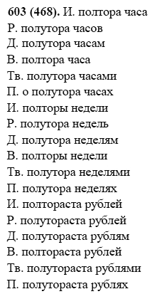 Русский язык, 6 класс, М.М. Разумовская, 2009 - 2011, задача: 603(468)