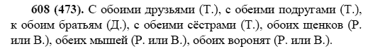 Русский язык, 6 класс, М.М. Разумовская, 2009 - 2011, задача: 608(473)