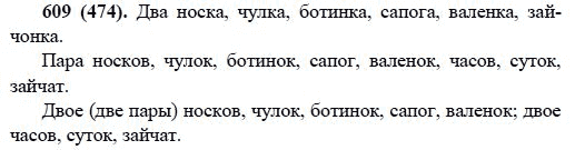 Русский язык, 6 класс, М.М. Разумовская, 2009 - 2011, задача: 609(474)