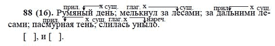Русский язык, 6 класс, М.М. Разумовская, 2009 - 2011, задача: 88(16)