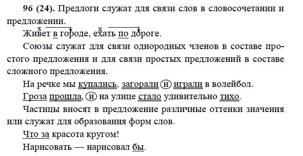 Русский язык, 6 класс, М.М. Разумовская, 2009 - 2011, задача: 96(24)