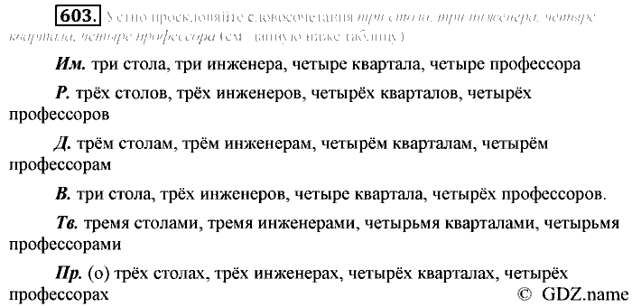 Русский язык, 6 класс, Разумовская, Львова, 2013, задача: 603
