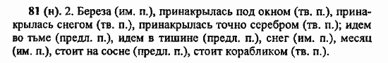 Русский язык, 6 класс, Лидман, Орлова, 2006 / 2011, задание: 81(н)