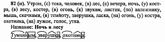 Русский язык, 6 класс, Лидман, Орлова, 2006 / 2011, задание: 82(н)