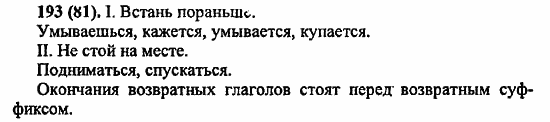 Русский язык, 6 класс, Лидман, Орлова, 2006 / 2011, задание: 193(81)