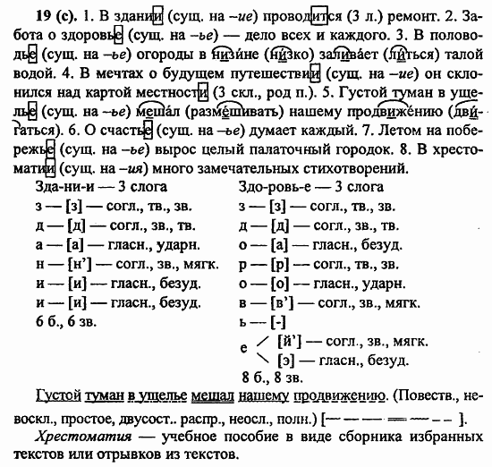 Русский язык, 6 класс, Лидман, Орлова, 2006 / 2011, задание: 19(с)