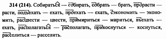 Русский язык, 6 класс, Лидман, Орлова, 2006 / 2011, задание: 314(214)