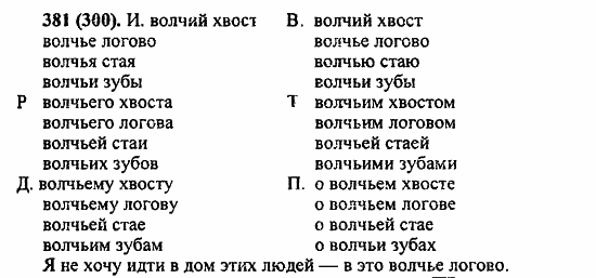 Русский язык, 6 класс, Лидман, Орлова, 2006 / 2011, задание: 381(300)