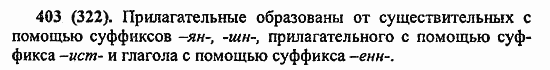 Русский язык, 6 класс, Лидман, Орлова, 2006 / 2011, задание: 403(322)