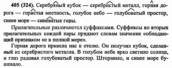 Русский язык, 6 класс, Лидман, Орлова, 2006 / 2011, задание: 405(324)