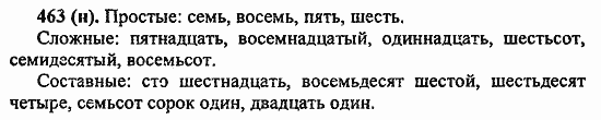 Русский язык, 6 класс, Лидман, Орлова, 2006 / 2011, задание: 463(н)