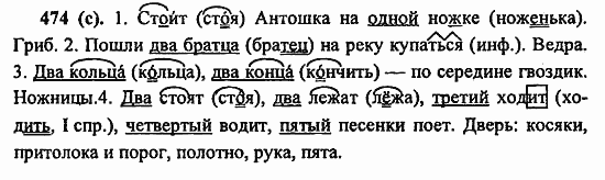 Русский язык, 6 класс, Лидман, Орлова, 2006 / 2011, задание: 474(с)