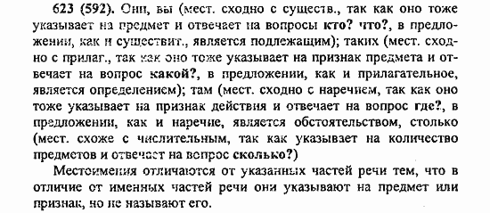 Русский язык, 6 класс, Лидман, Орлова, 2006 / 2011, задание: 623(592)