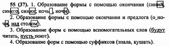 Русский язык, 6 класс, Лидман, Орлова, 2006 / 2011, задание: 55(37)