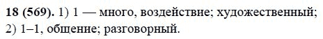 Русский язык, 6 класс, М.М. Разумовская, 2009 - 2012, задание: 18(569)