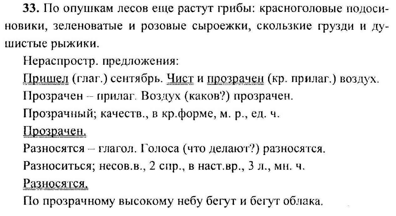 Русский язык, 6 класс, М.Т. Баранов, Л.А. Тростенцова, Т.А. Ладыженская, 2011, задание: 33