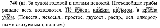Практика, 6 класс, А.К. Лидман-Орлова, 2006 - 2012, задание: 740 (н)