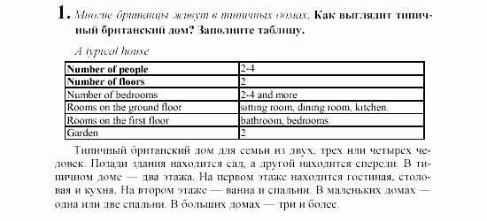 Английский язык, 6 класс, Кузовлев, Лапа, 2002, 7 Задание: 1