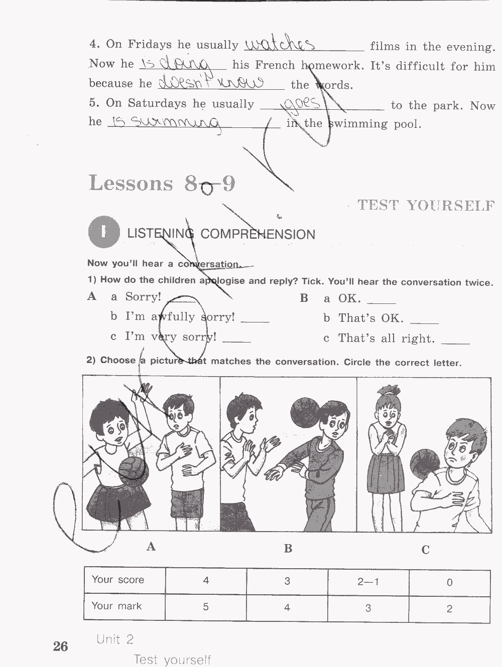 Activity book, 6 класс, Кузовлев, Лапа, 2015, задание: стр. 26