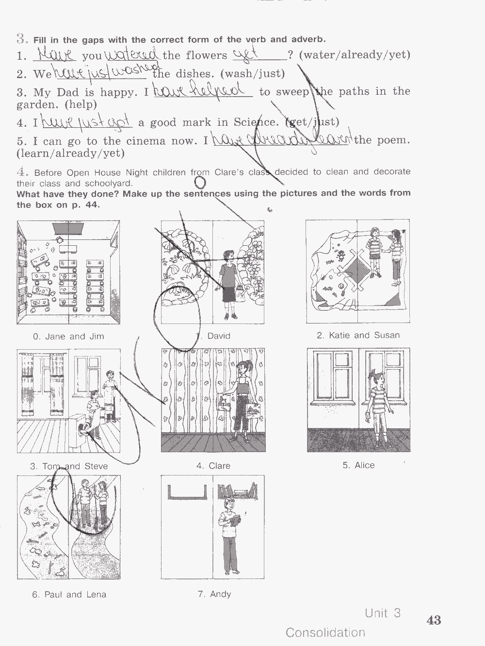 Activity book, 6 класс, Кузовлев, Лапа, 2015, задание: стр. 43
