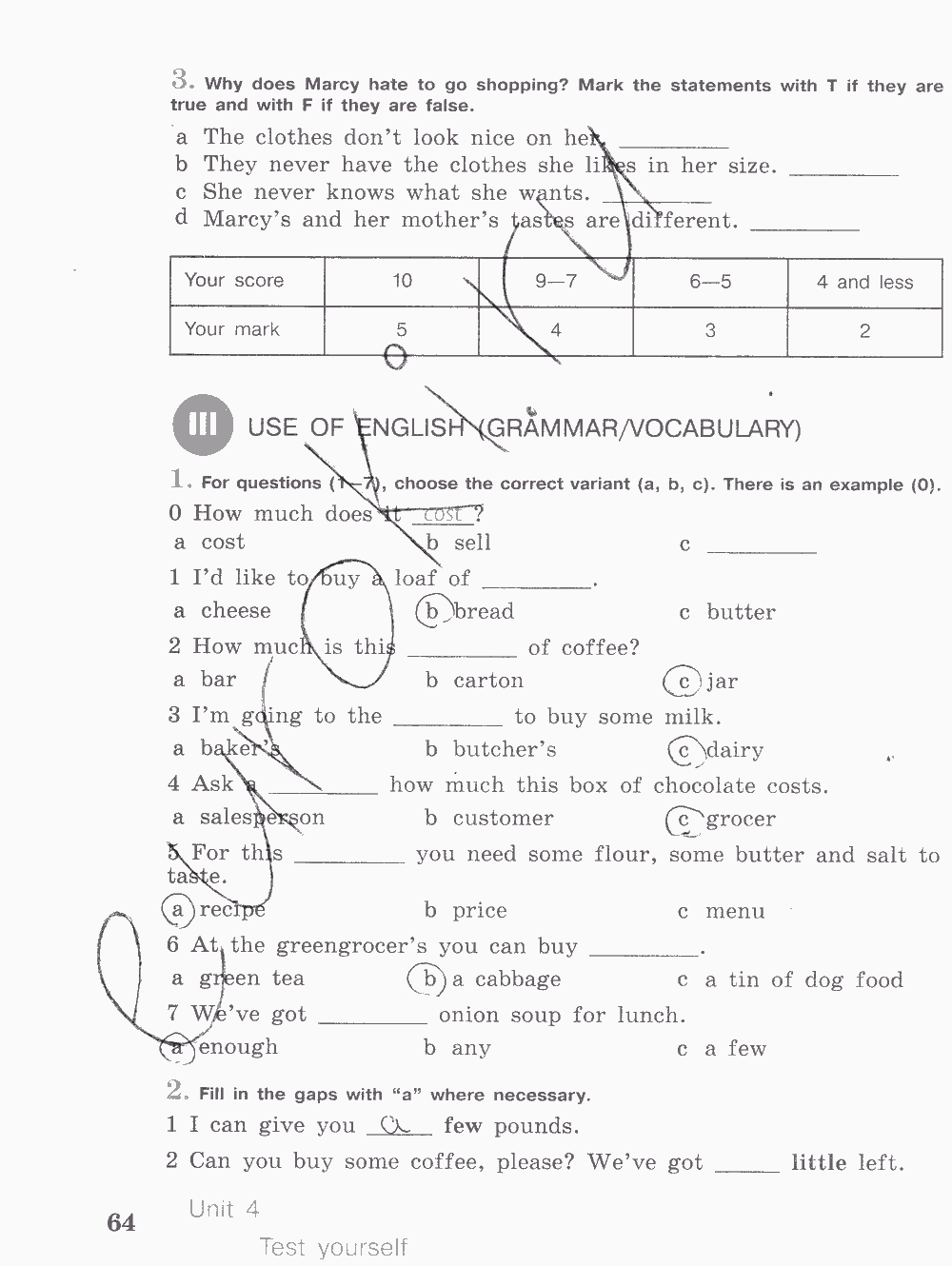 Activity book, 6 класс, Кузовлев, Лапа, 2015, задание: стр. 64