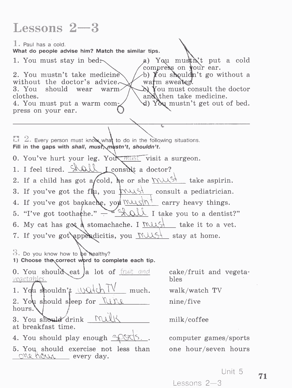 Activity book, 6 класс, Кузовлев, Лапа, 2015, задание: стр. 71