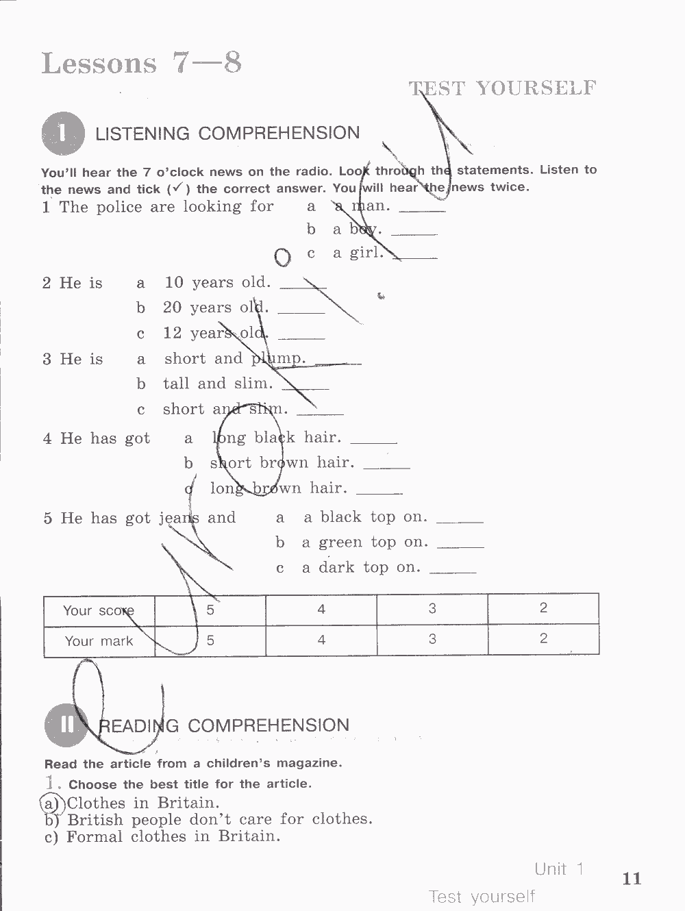 Activity book, 6 класс, Кузовлев, Лапа, 2015, задание: стр. 11